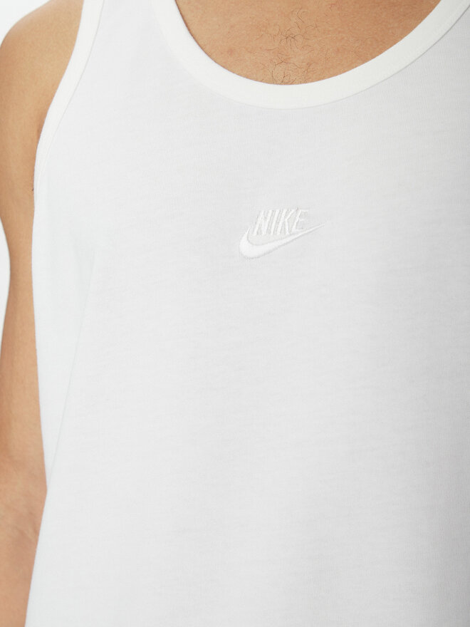Nike Nike Tank top marškinėliai FD1290 100 Balta Regular Fit