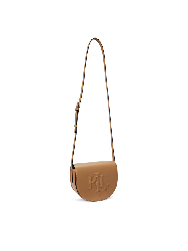 LAUREN RALPH LAUREN Táska LAUREN RALPH LAUREN Witley Leather Medium Embossed Logo Crossbody Bag 431950130008 Barna