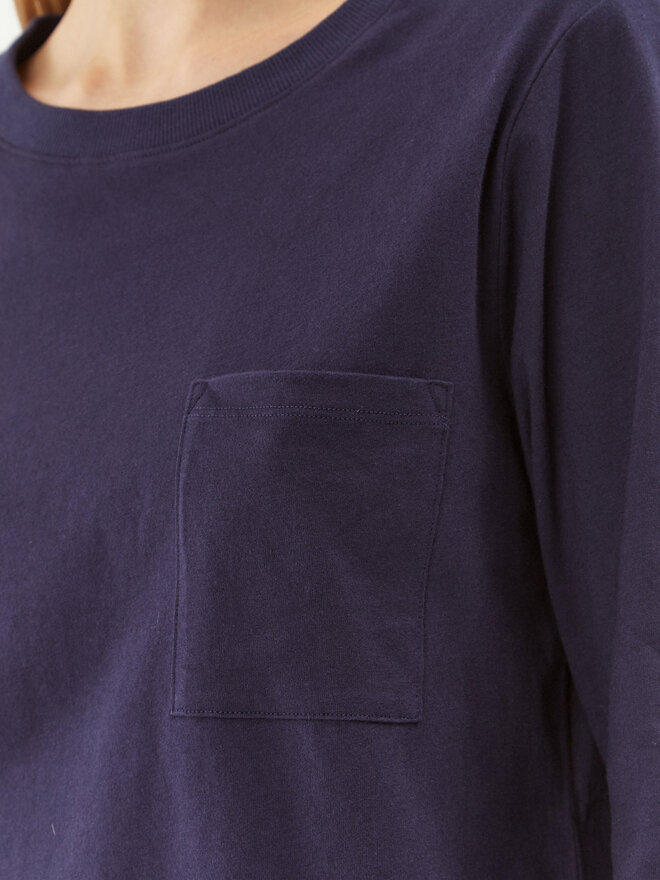 Triumph Triumph Spavaćiće Mix & Match LSL Top Chest Pocket 03 10216519 Tamnoplava Regular Fit