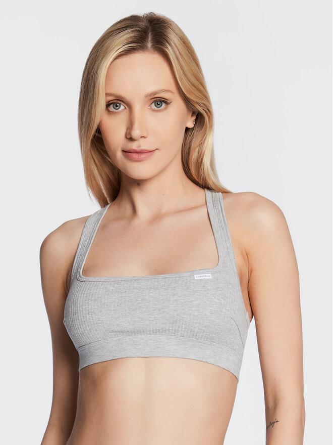 Chantelle Chantelle Бюстгальтер-топ Cotton Comfort C15P10 Сірий