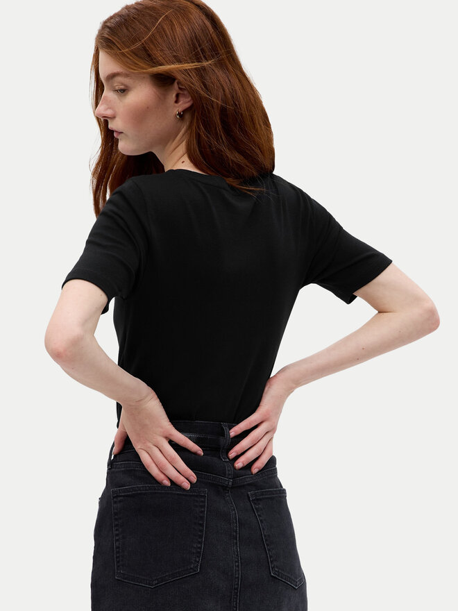 Gap Gap Marškinėliai 540635-01 Juoda Slim Fit