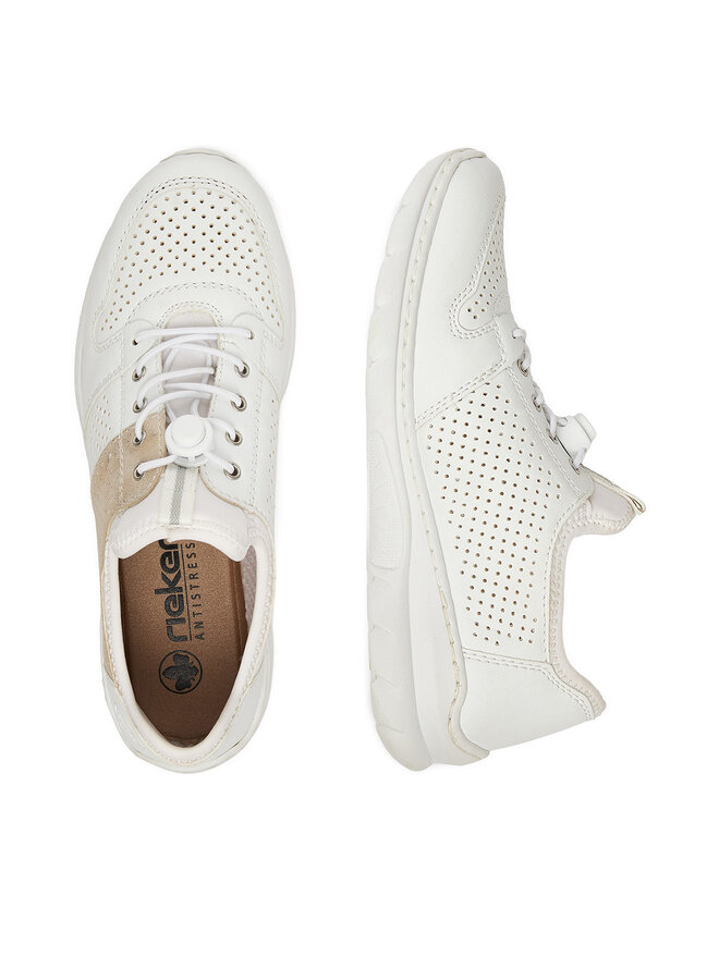 Rieker Sneakers Rieker L3254-80 Alb