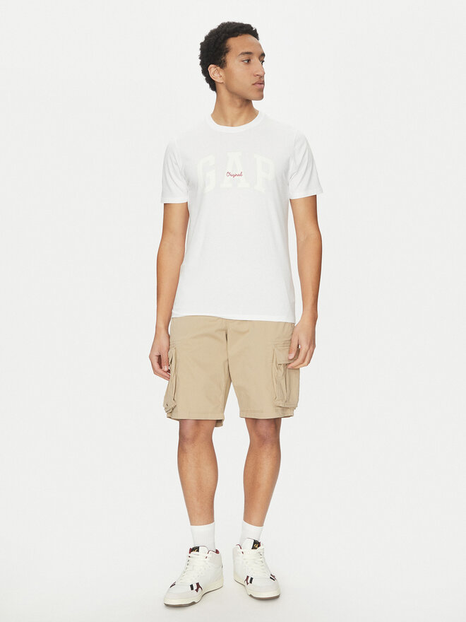 Gap Gap Marškinėliai 542246-01 Balta Regular Fit