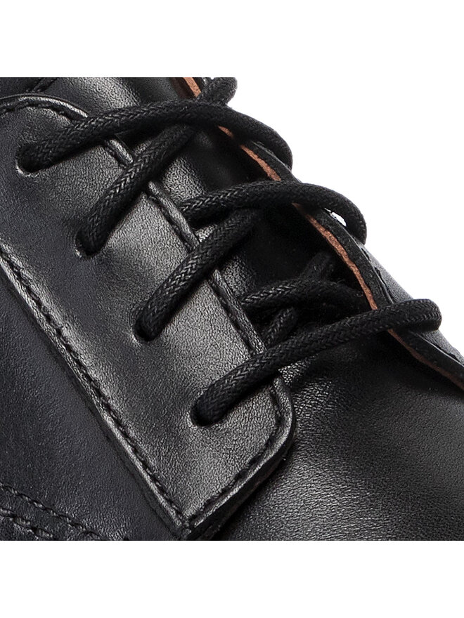 Clarks Īsi apavi Clarks Un Aldric Lace 261326777 Melns