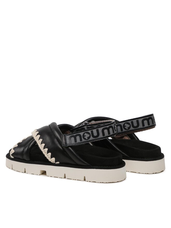 Mou Sandały Mou New Bio # 03 Criss-Cross Upper SW461004C Czarny