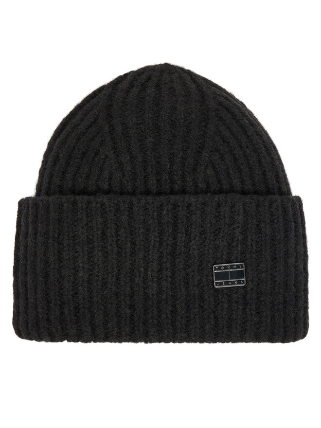 Tommy Jeans Mütze Tommy Jeans Elevated Heritage AW0AW17905 Schwarz