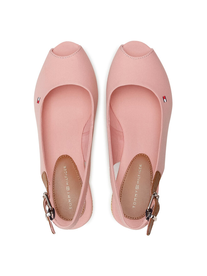 Tommy Hilfiger Espadrilles Tommy Hilfiger Iconic Elba Sling Back Wedge FW0FW04788 Rosa