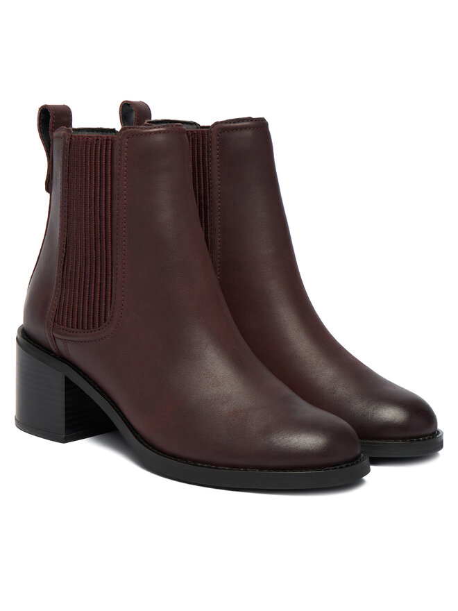 Clarks Ботильйони Clarks Chamberly Top 26182864 Бордовий
