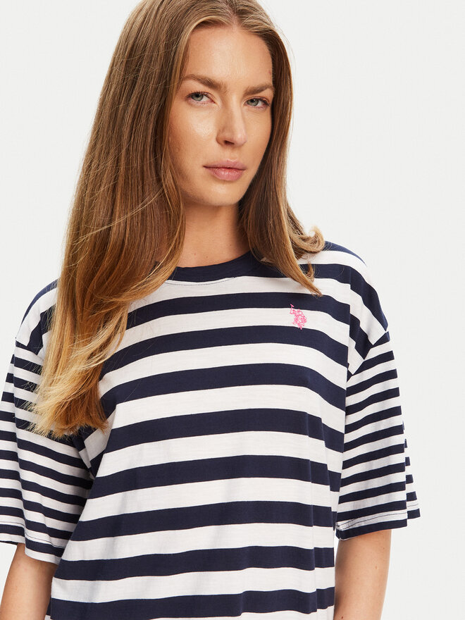 U.S. Polo Assn. U.S. Polo Assn. Marškinėliai WUP0682 Tamsiai mėlyna Loose Fit