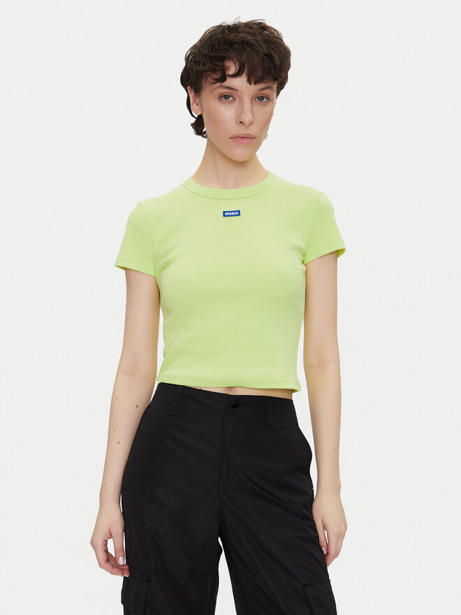 HUGO HUGO T-shirt Baby 50510749 Zelena Slim Fit
