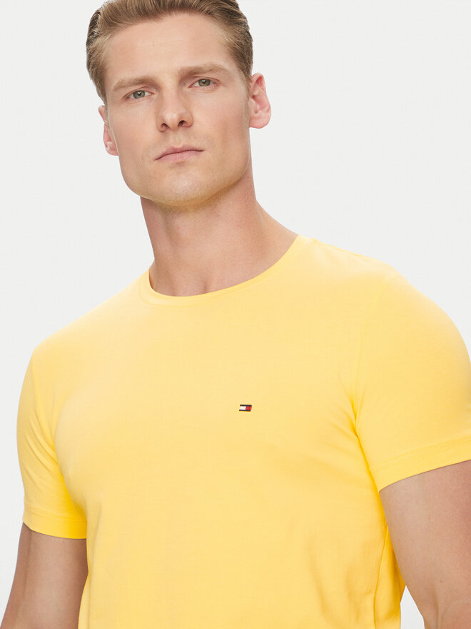 Tommy Hilfiger Tommy Hilfiger Camiseta MW0MW10800 Amarillo Slim Fit
