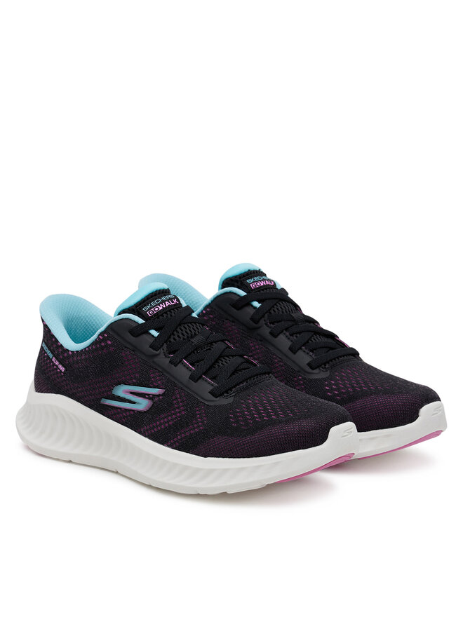 Skechers Снікерcи Skechers GO WALK Now - Khloe 125643/BKPR Чорний