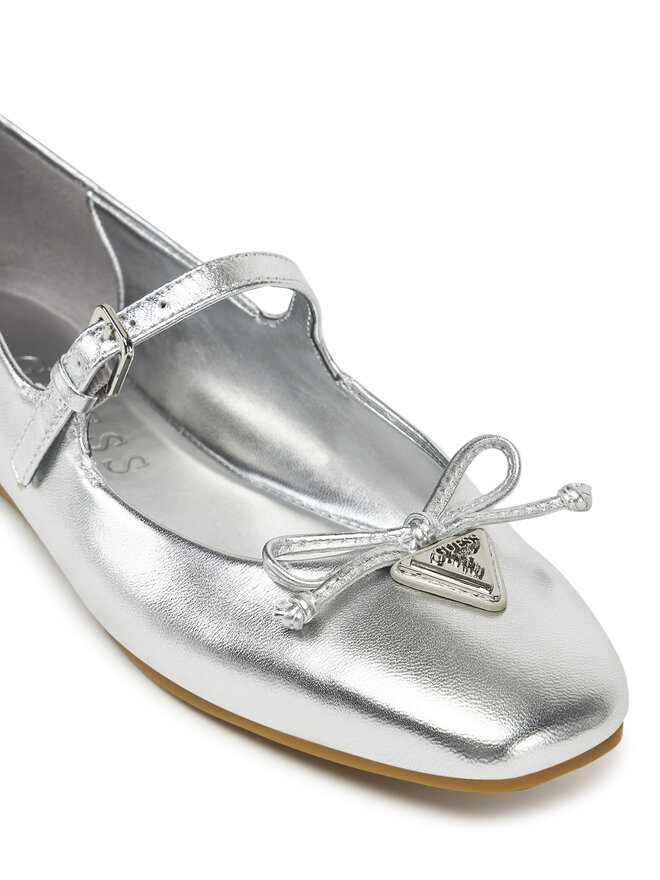 Guess Baleriny Guess FLJKAY LEM02 Srebrny