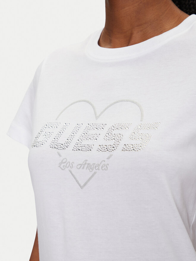 Guess Guess Póló V5GI10 K9RM1 Fehér Regular Fit
