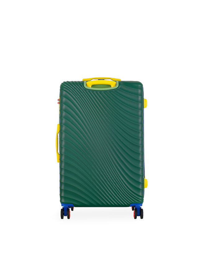 Semi Line Μεγάλη Βαλίτσα Semi Line T5936-3 Πράσινο