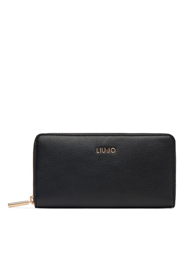 Liu Jo Duży Portfel Damski Liu Jo XL Zip Around AA5155 E0058 Czarny