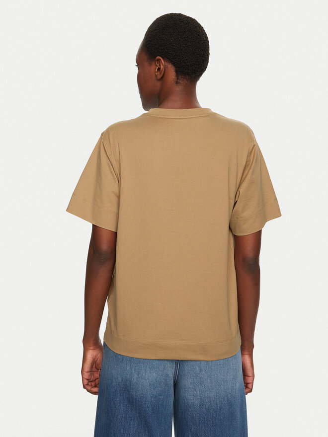 BOSS BOSS Camiseta 50526205 Beis Regular Fit