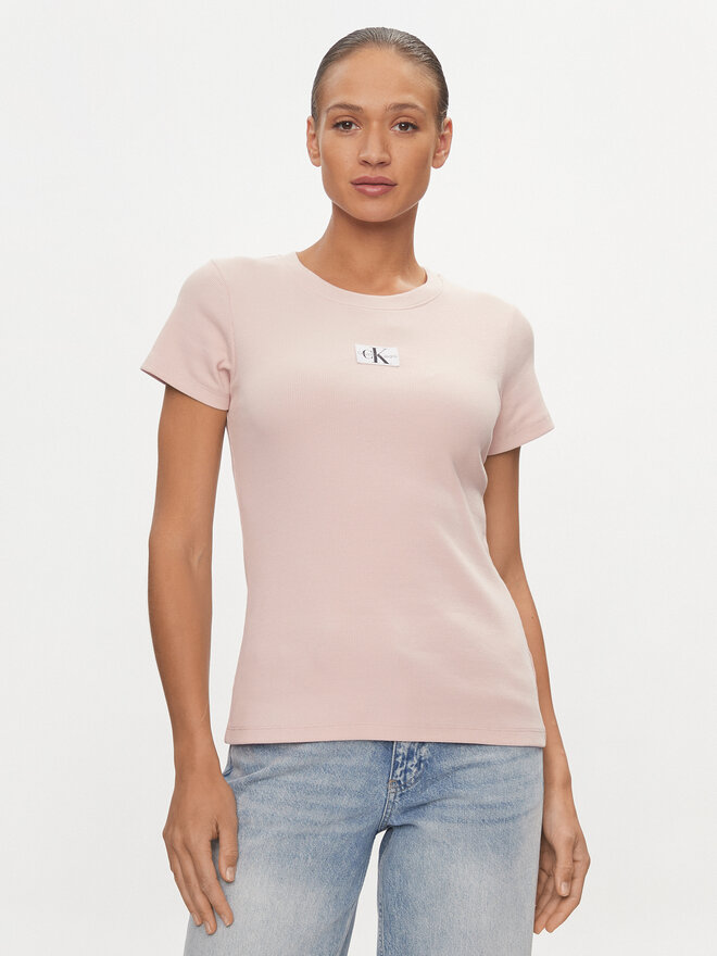 Calvin Klein Jeans Calvin Klein Jeans Camiseta J20J223358 Rosa Slim Fit