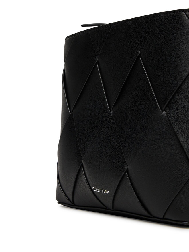 Calvin Klein Τσάντα Calvin Klein Ck Woven Square Crossbody K60K612991 Μαύρο