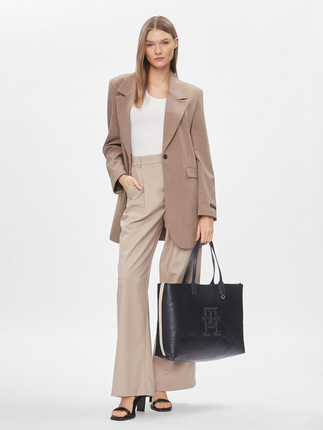 Tommy Hilfiger Bolso Tommy Hilfiger Iconic Tommy Tote AW0AW15687 Azul marino