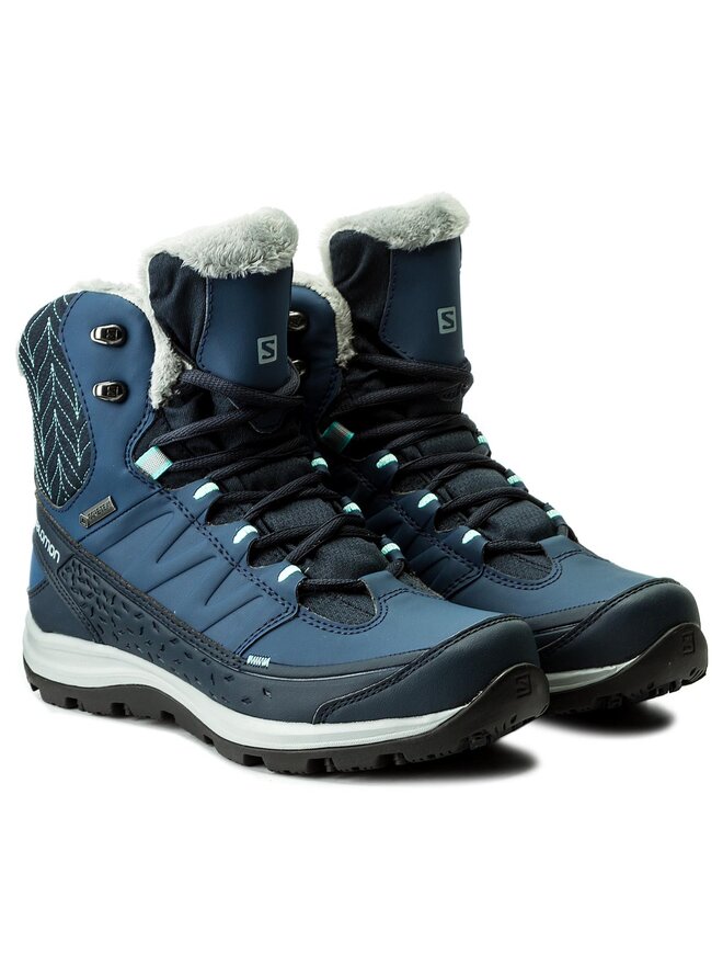 Botas de trekking Salomon Kaina Mid Gtx GORE TEX 391839 20 V0 Azul marino zapatos.es