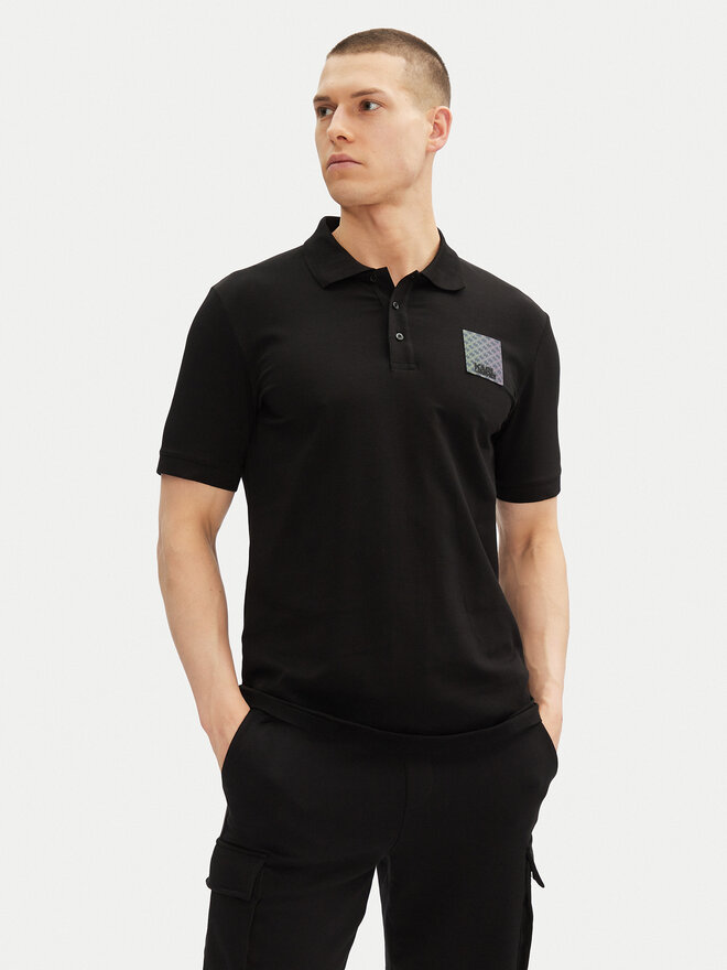 KARL LAGERFELD KARL LAGERFELD Pólóing 745402 552235 Fekete Regular Fit