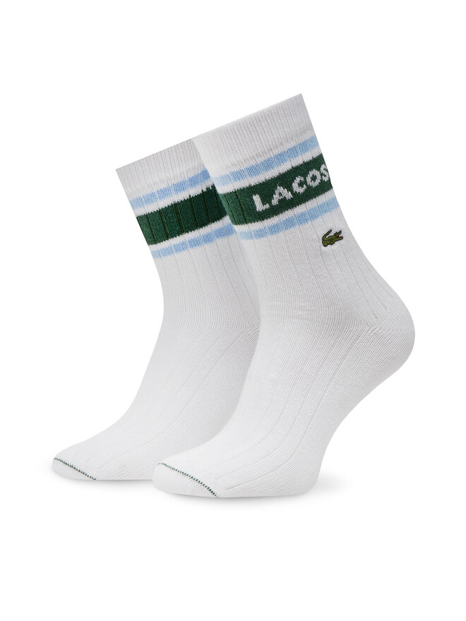 Lacoste Zestaw 2 par wysokich skarpet unisex Lacoste RA9304 Biały