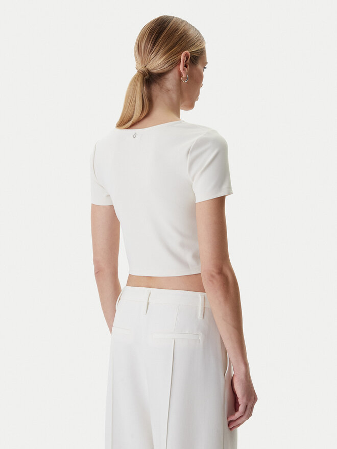 Guess Guess Блузка W6RP08 KCBO2 Écru Classic Fit