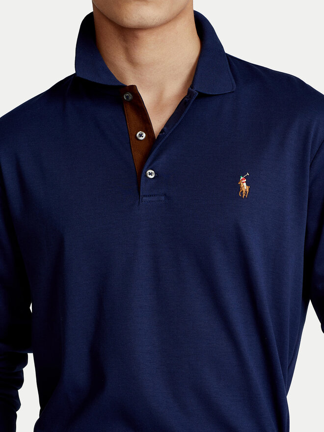 Polo Ralph Lauren Polo Ralph Lauren Поло 710671785001 Cиній Slim Fit