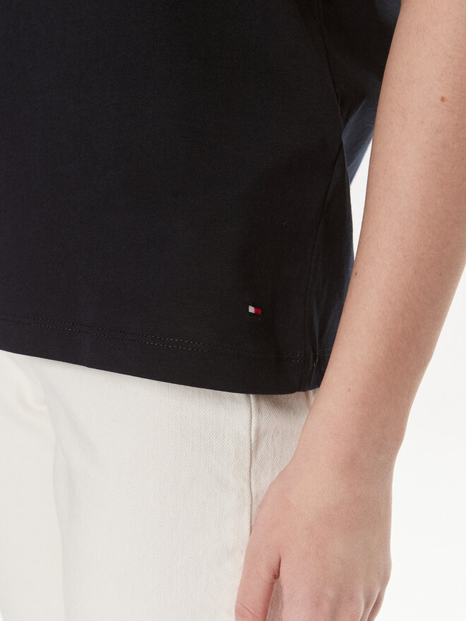 Tommy Hilfiger Tommy Hilfiger Marškinėliai Signature WW0WW41674 Tamsiai mėlyna Regular Fit