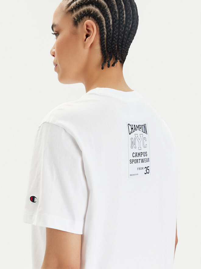 Champion Champion Marškinėliai 117207 Balta Oversize
