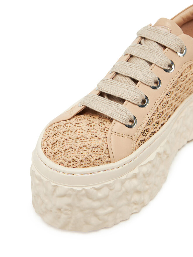 AGL Sneakersy AGL Magma Mesh D776007PGKA231G492 Brązowy