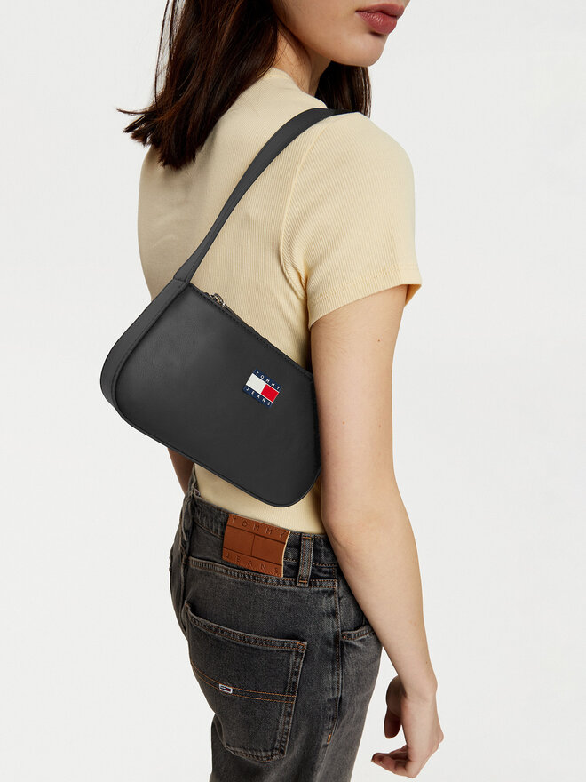 Tommy Jeans Τσάντα Tommy Jeans Tjw Ess Must Shoulder Bag AW0AW16966 Μαύρο