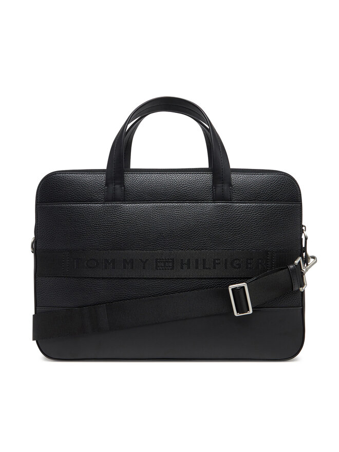 Tommy Hilfiger Laptoptasche Tommy Hilfiger Th Central Computer Bag AM0AM13203 Schwarz