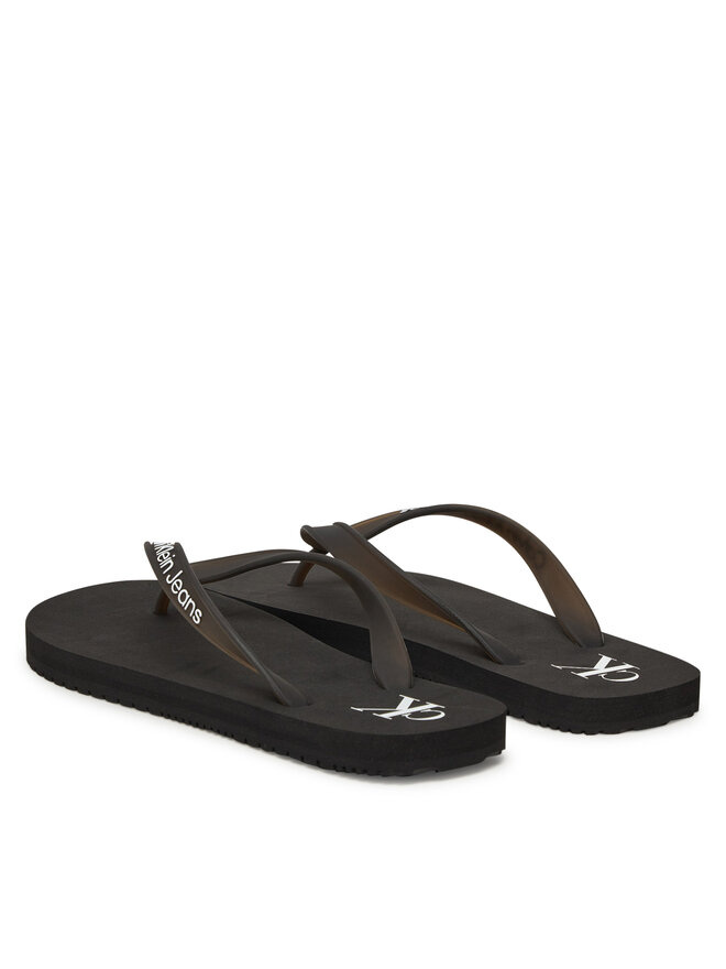 Calvin Klein Jeans Flip-flops Calvin Klein Jeans Beach Sandal Transparent Tpu YW0YW01829 Fekete