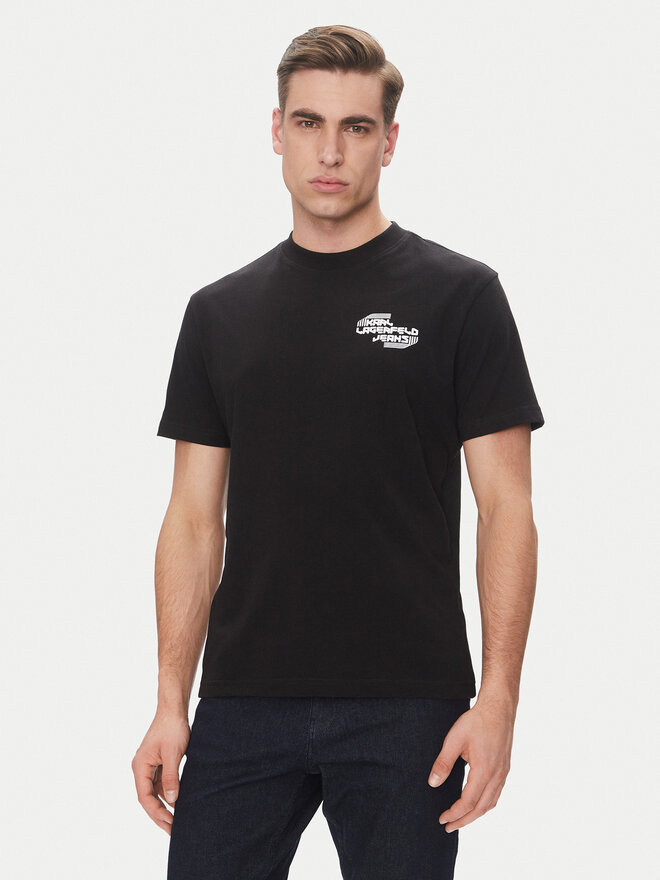 Karl Lagerfeld Jeans Karl Lagerfeld Jeans Póló A2M17040 Fekete Regular Fit