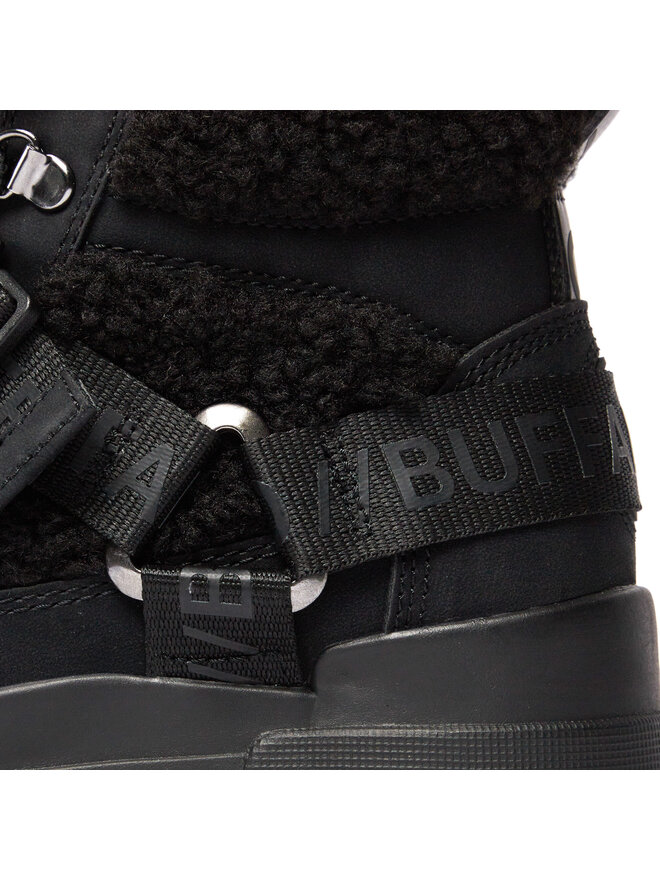 Buffalo Schnürstiefeletten Buffalo Aspha Com Mid Warm 1622328 Schwarz