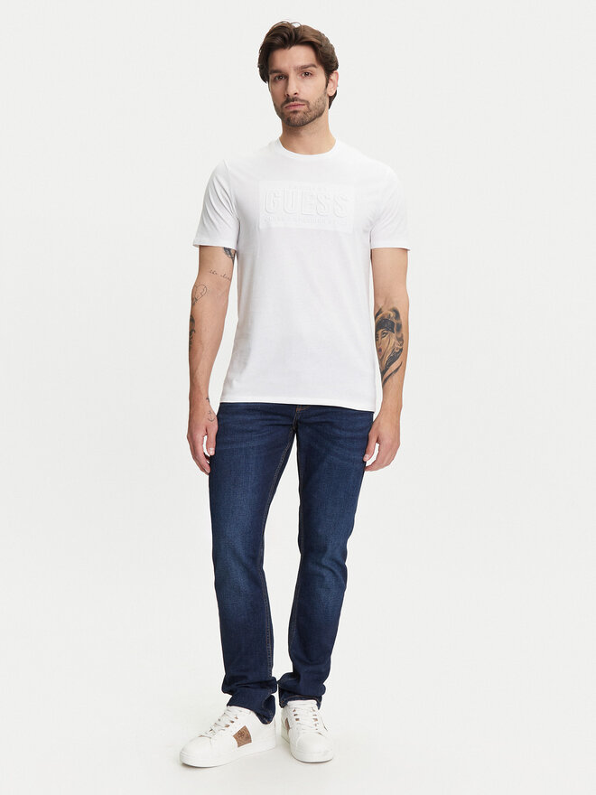 Guess Guess Marškinėliai M5YI44 KBW41 Balta Regular Fit
