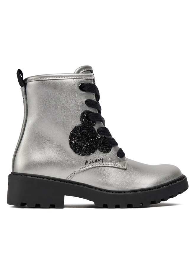 Geox Schnürstiefeletten Geox Jr Casey J3620G 000NF C1009 M Silberfarben