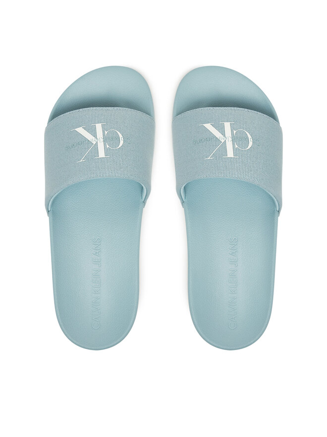 Calvin Klein Jeans Chanclas Calvin Klein Jeans Slide Monogram Wn YW0YW01835 Azul