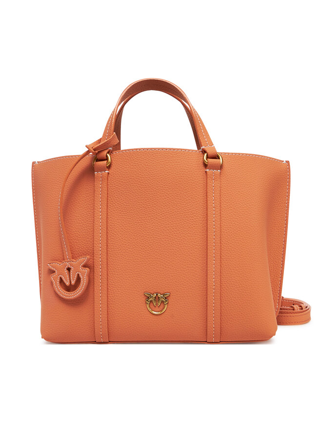 PINKO Torebka PINKO Carrie Shopper Classic AI 24-25 PLTT 102833 Pomarańczowy