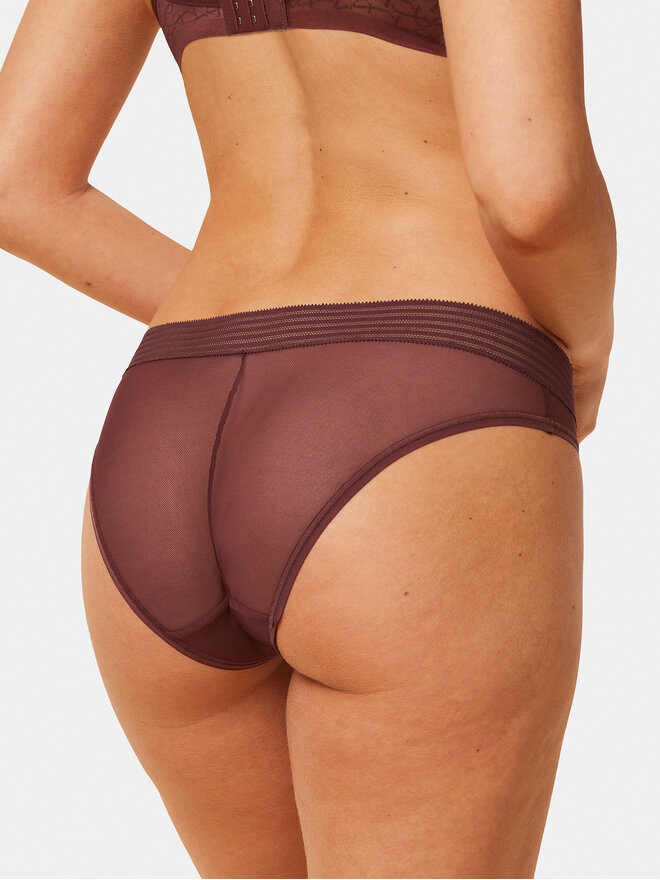 Triumph Triumph Σλιπ κλασικά Tempting Sheer Highleg Tai 10215956 Καφέ