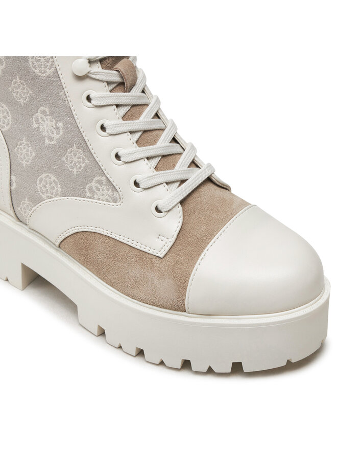 Guess Polokozačky Guess Vaina2 FLTSL2 ELE10 Écru