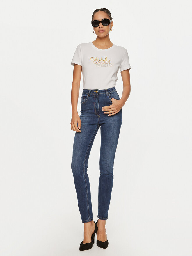 Gaudi Gaudi T-Shirt 421BD64034 Weiß Regular Fit