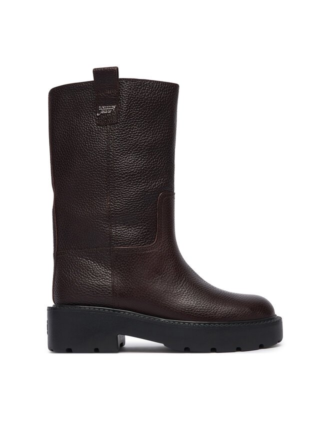 Tommy Jeans Stiefel Tommy Jeans Tjw Tubular Mid Boots EN0EN03111 Dunkelbraun