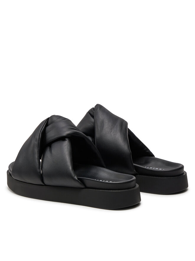 Inuikii Pantoletten Inuikii Soft Crossed 70104-140 Schwarz