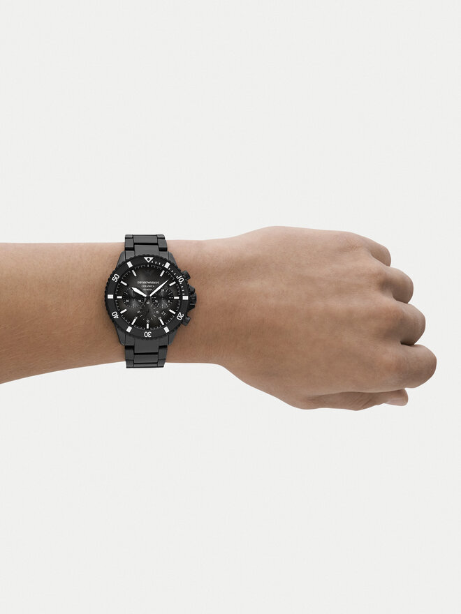 Emporio Armani Zegarek Emporio Armani Ceramic AR70010 Czarny