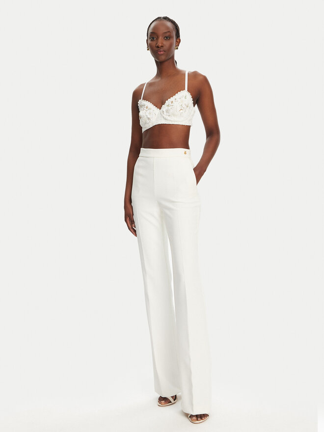Elisabetta Franchi Elisabetta Franchi Σουτιέν Bralette RG00252E2 360 Λευκό Slim Fit