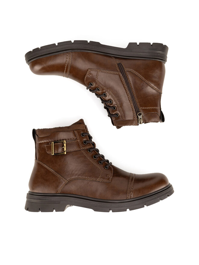 Lanetti Botines planos Lanetti BENGAL-03 MBS Marrón