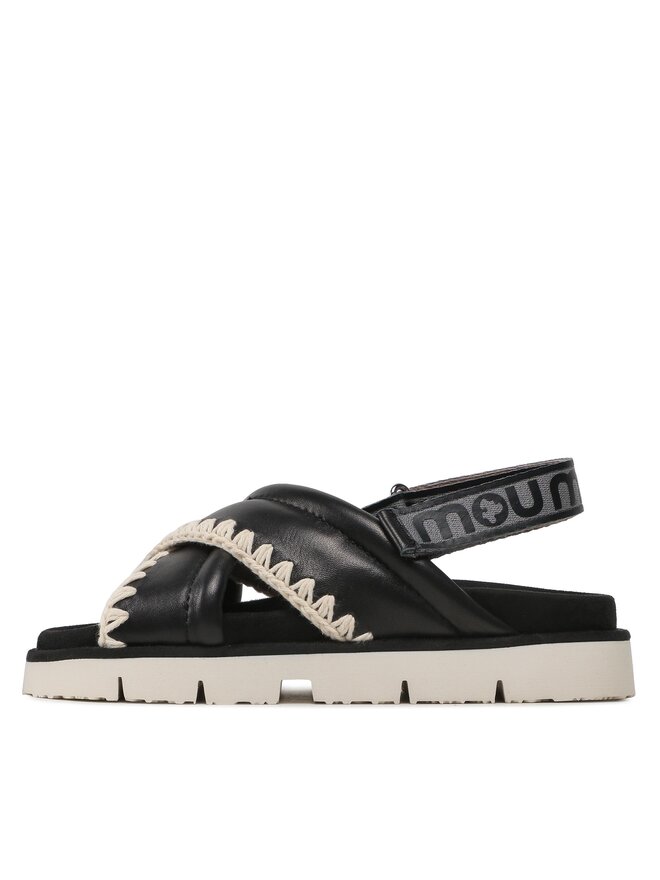 Mou Sandały Mou New Bio # 03 Criss-Cross Upper SW461004C Czarny